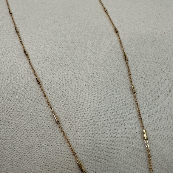 Pendant Mama Necklace Gold Tone Gray Stone - Picture 5 of 8